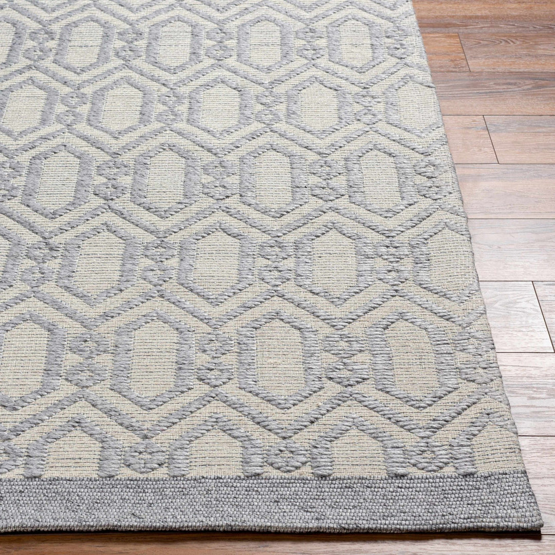 Vahe Contemporary Geometrical Gray Area Rug - The Rug Decor
