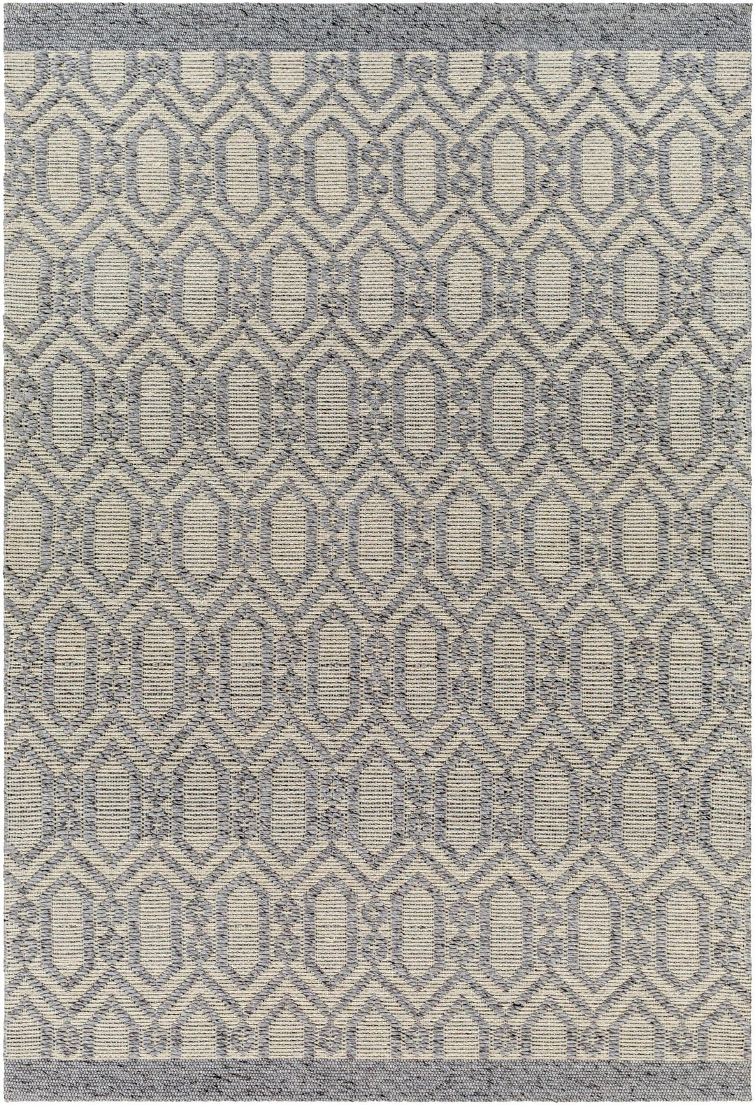 Vahe Contemporary Geometrical Gray Area Rug - The Rug Decor