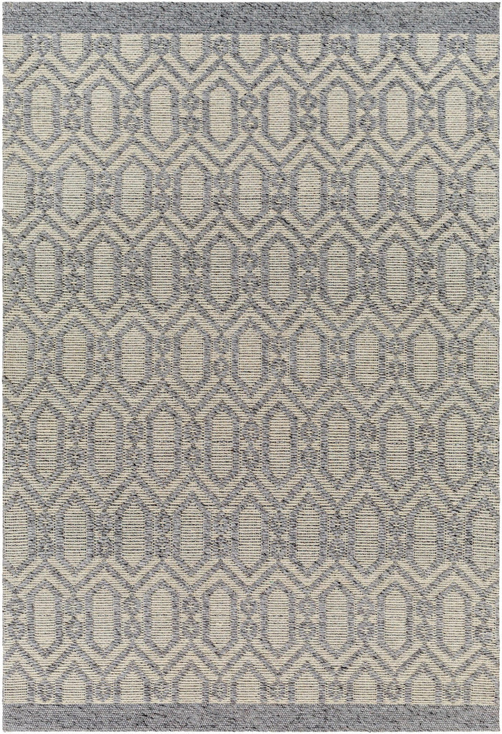 Vahe Contemporary Geometrical Gray Area Rug - The Rug Decor