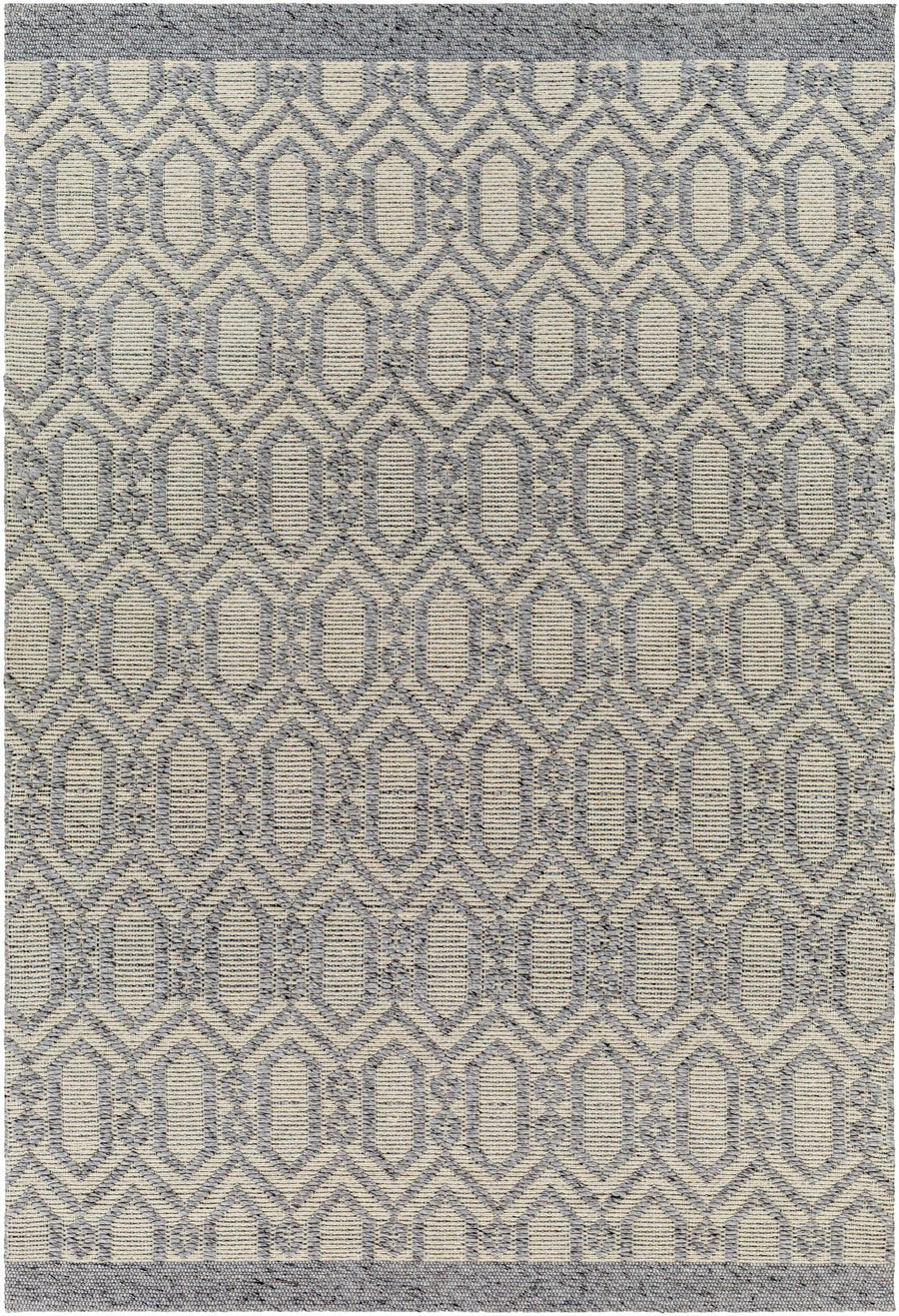 Vahe Contemporary Geometrical Gray Area Rug - The Rug Decor