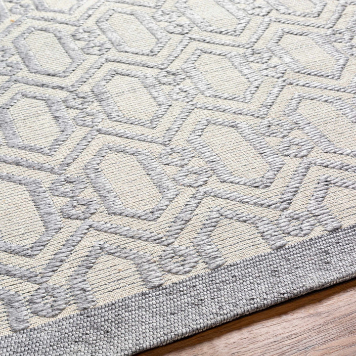 Vahe Contemporary Geometrical Gray Area Rug - The Rug Decor