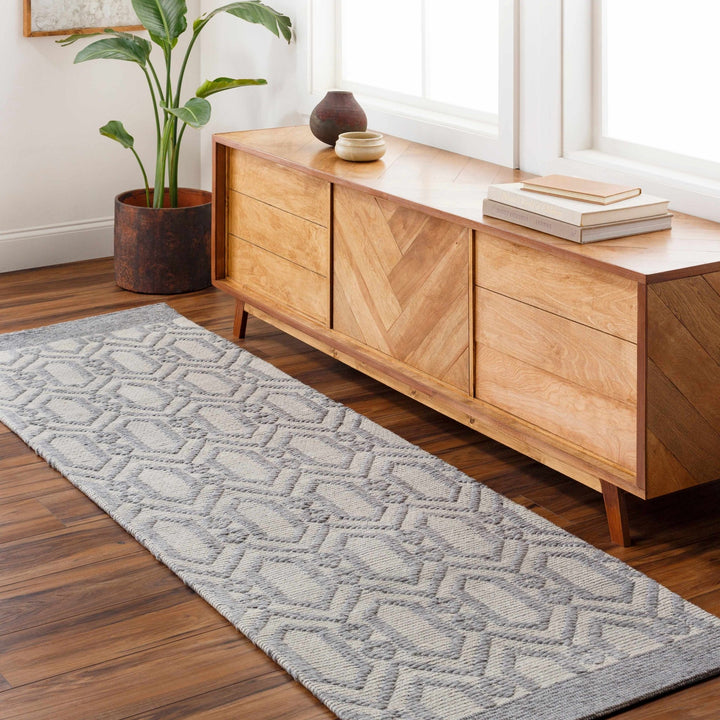 Vahe Contemporary Geometrical Gray Area Rug - The Rug Decor