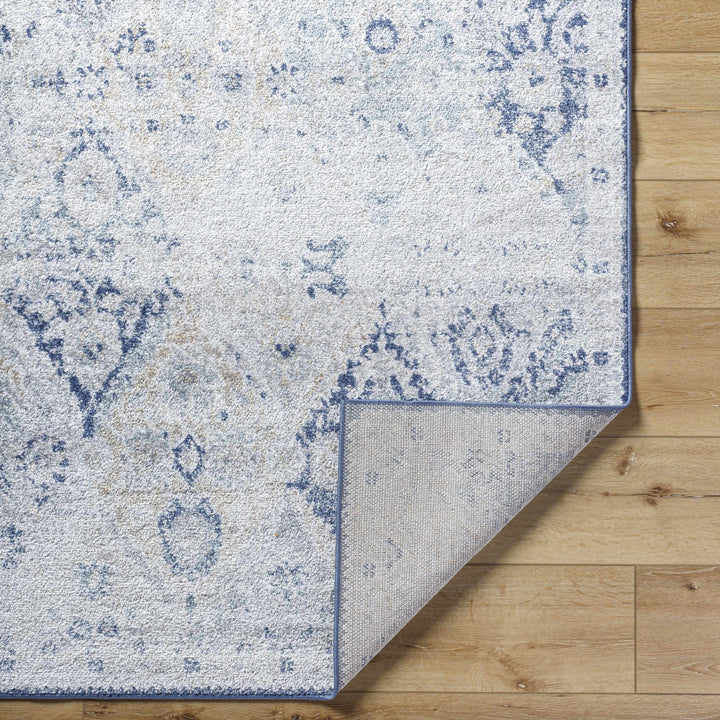 Valin Blue Traditional Washed Out Style Rug - The Rug Decor