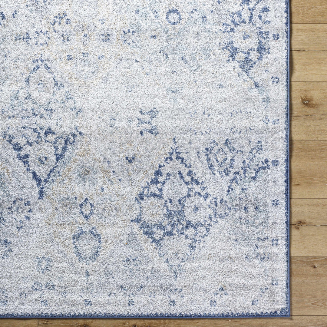 Valin Blue Traditional Washed Out Style Rug - The Rug Decor