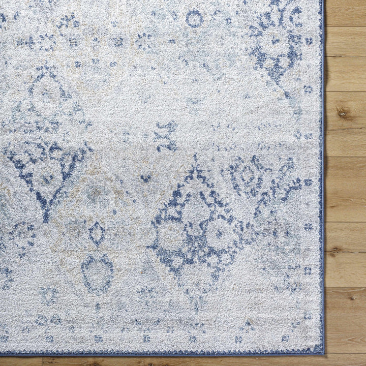 Valin Blue Traditional Washed Out Style Rug - The Rug Decor