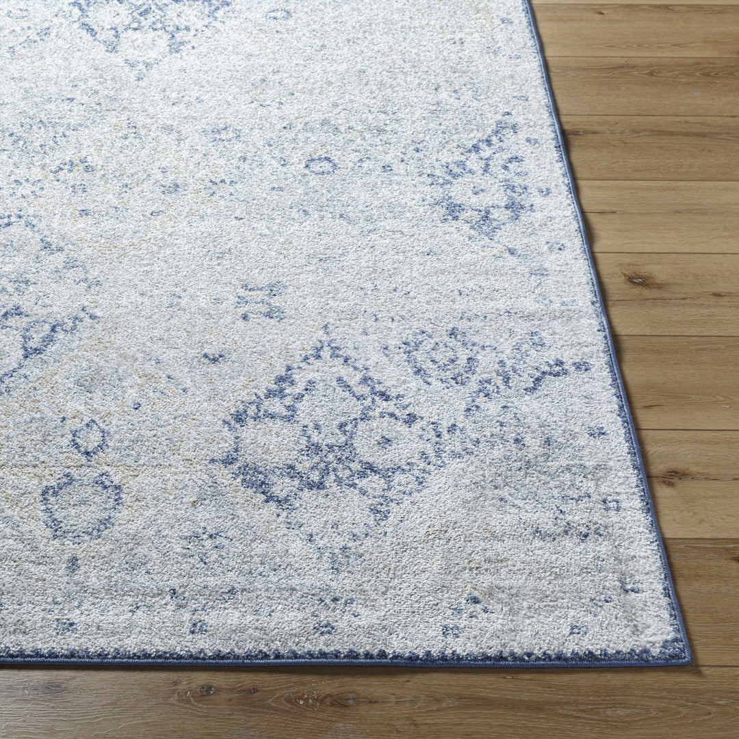Valin Blue Traditional Washed Out Style Rug - The Rug Decor