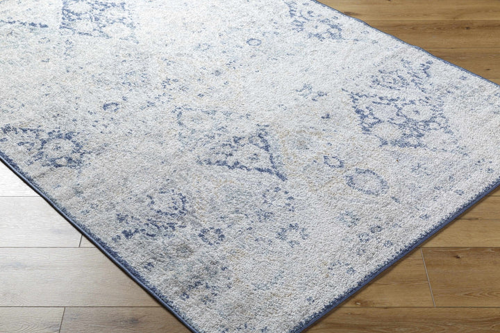 Valin Blue Traditional Washed Out Style Rug - The Rug Decor