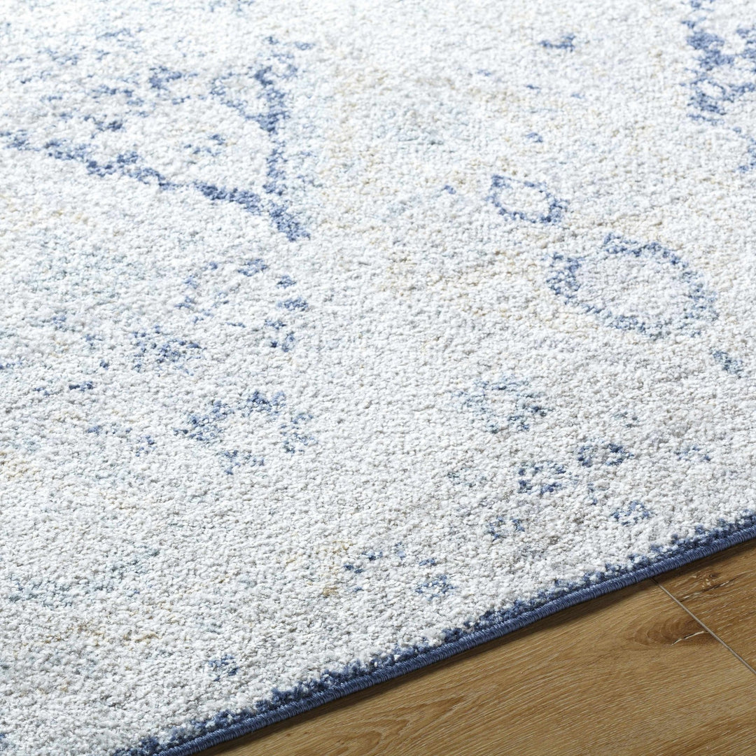 Valin Blue Traditional Washed Out Style Rug - The Rug Decor
