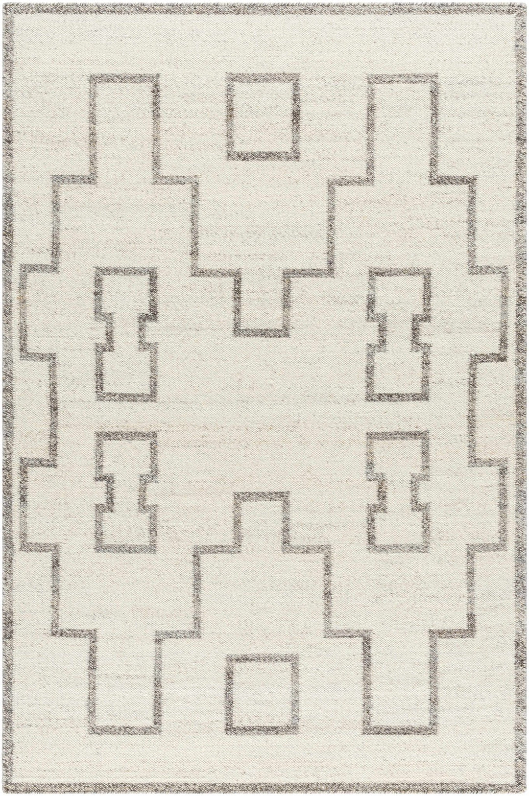 Vanig Transitional Ivory And Gray Area Rug - The Rug Decor