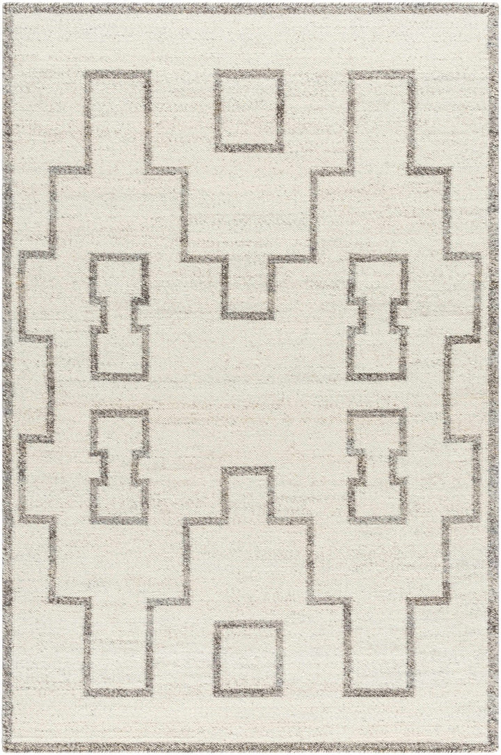 Vanig Transitional Ivory And Gray Area Rug - The Rug Decor