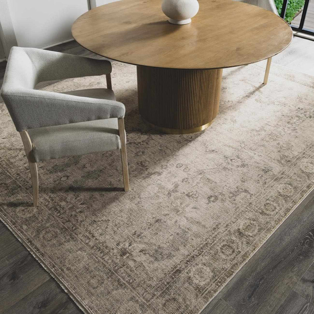 Vanja Traditional Style Beige And Brown Area Rug - The Rug Decor