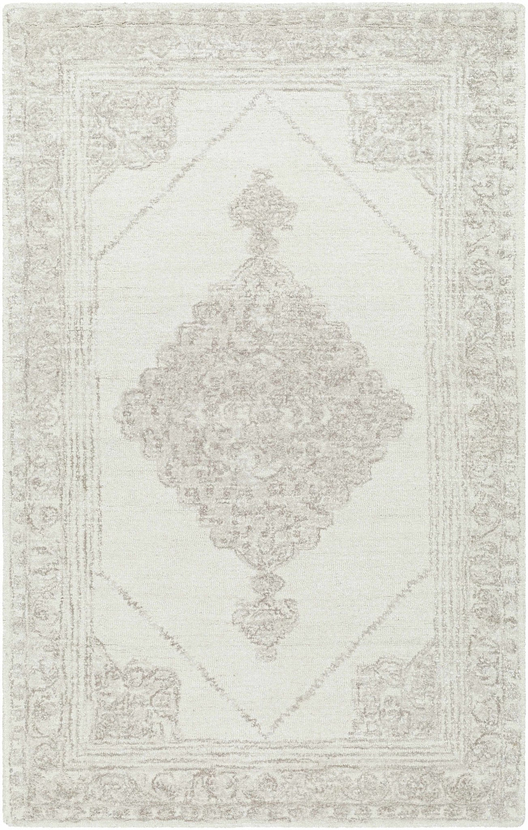 Vanna Traditional Ivory And Brown Area Rug - The Rug Decor