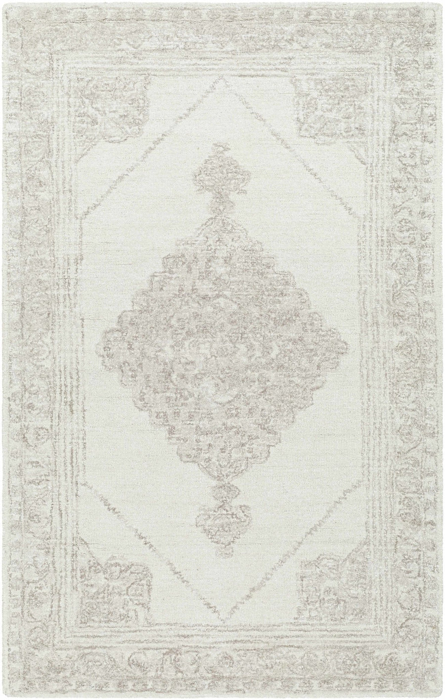 Vanna Traditional Ivory And Brown Area Rug - The Rug Decor