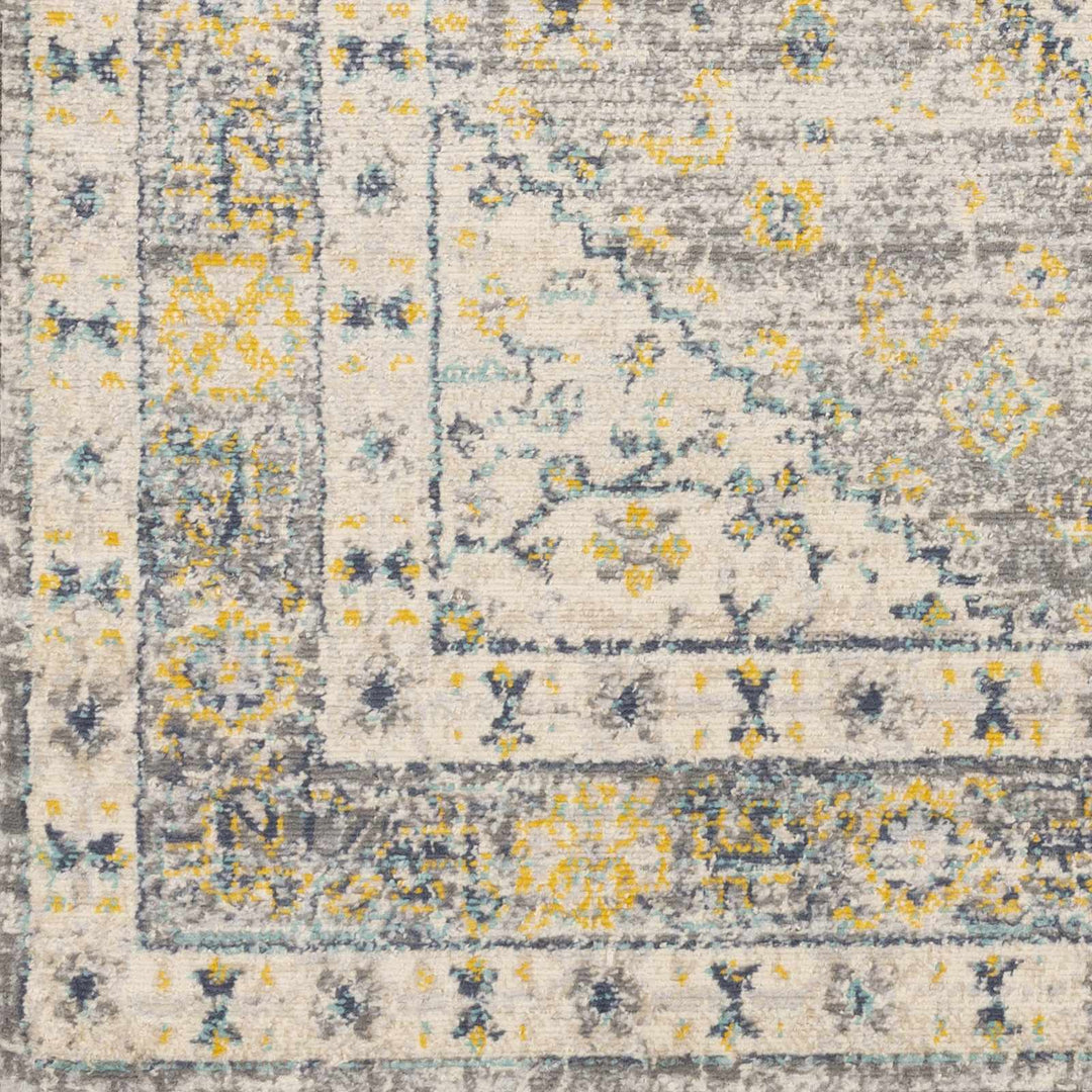 Varnville Traditional Style Gray And Beige Area Rug