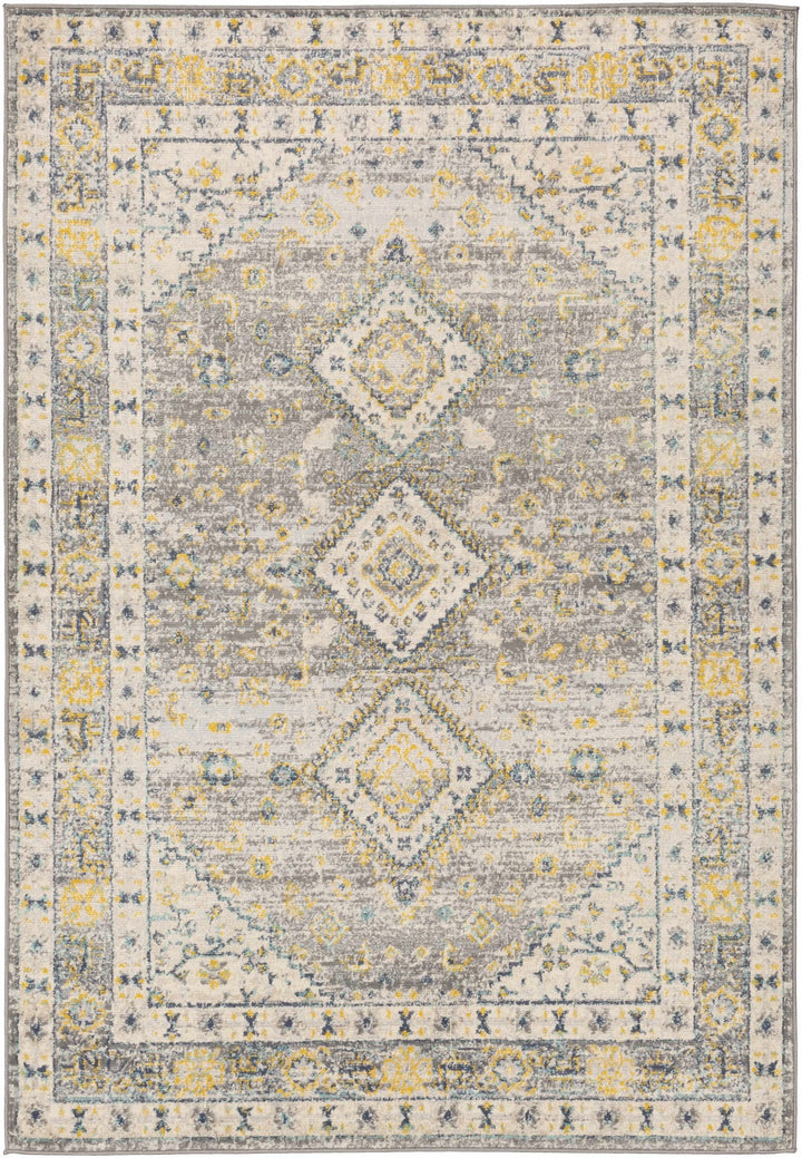 Varnville Traditional Style Gray And Beige Area Rug - The Rug Decor
