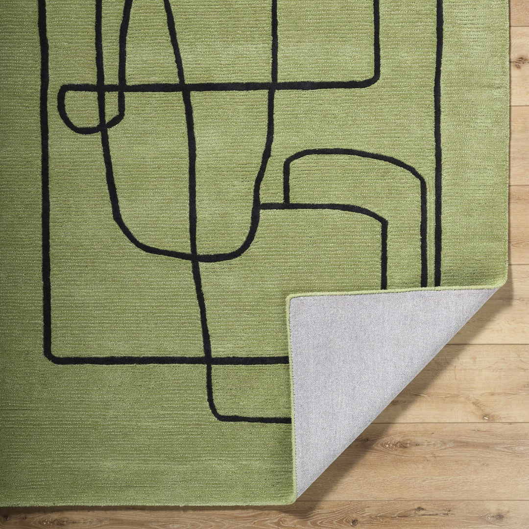 Vatsa Contemporary Green Area Rug - The Rug Decor