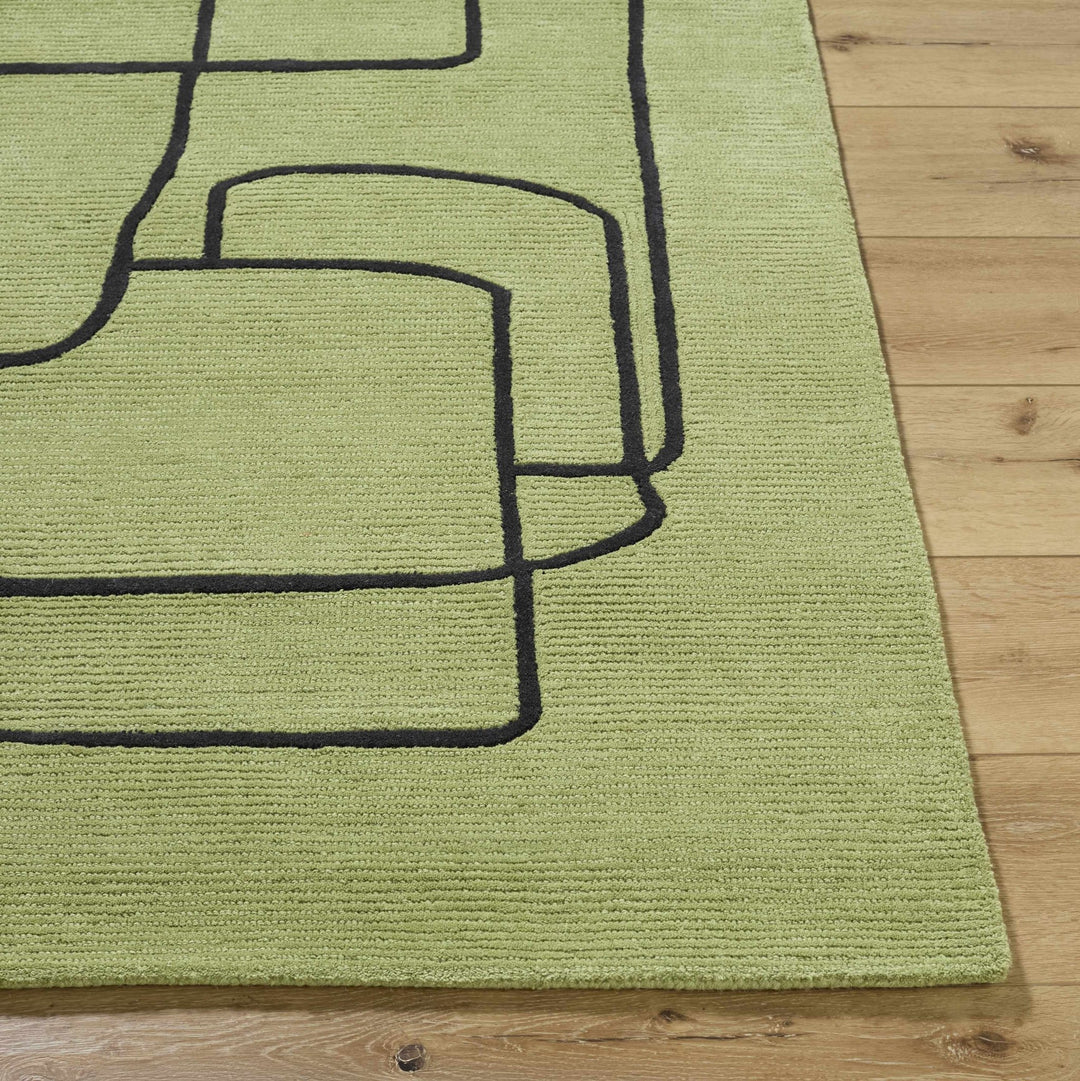 Vatsa Contemporary Green Area Rug - The Rug Decor