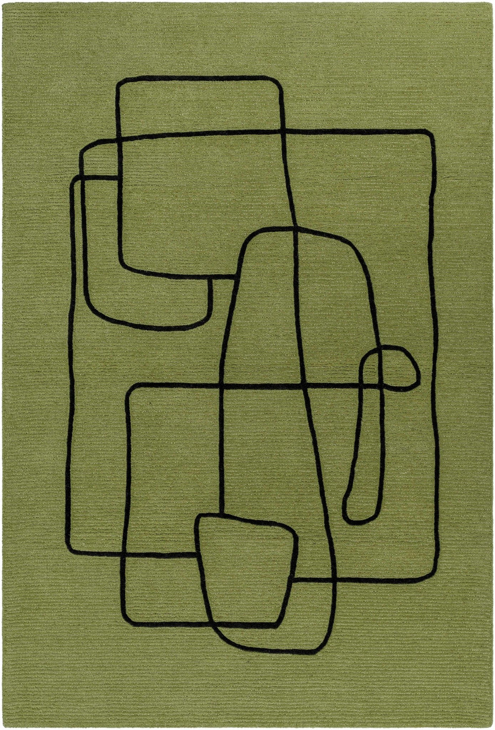Vatsa Contemporary Green Area Rug - The Rug Decor