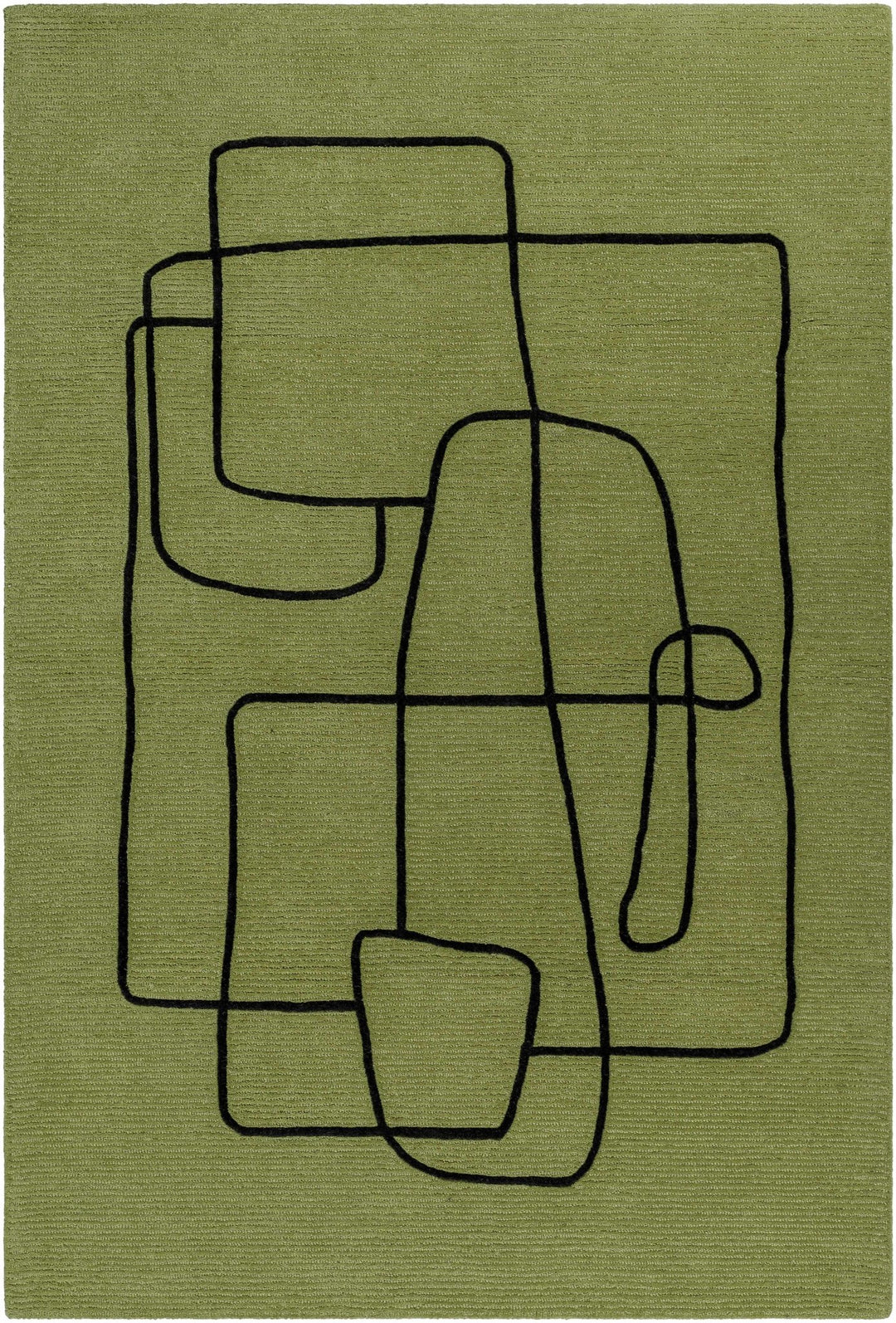 Vatsa Contemporary Green Area Rug - The Rug Decor