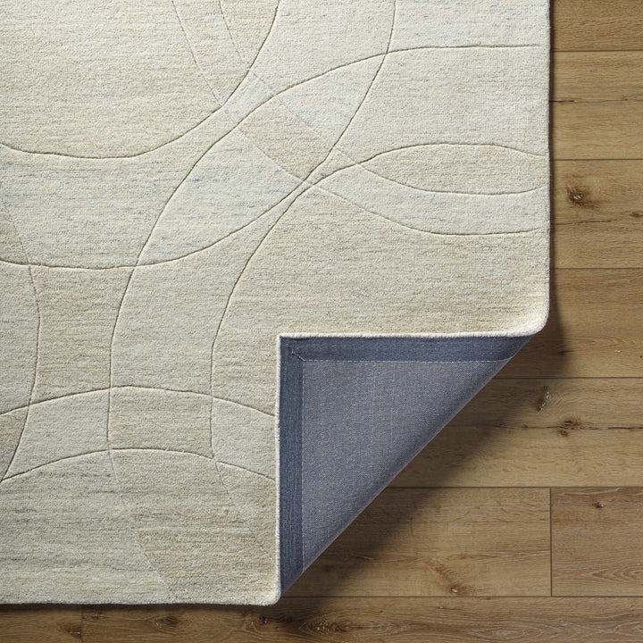 Ville Modern Geometrical Beige Hand Tufted Wool Rug