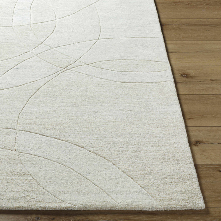 Ville Modern Geometrical Beige Hand Tufted Wool Rug