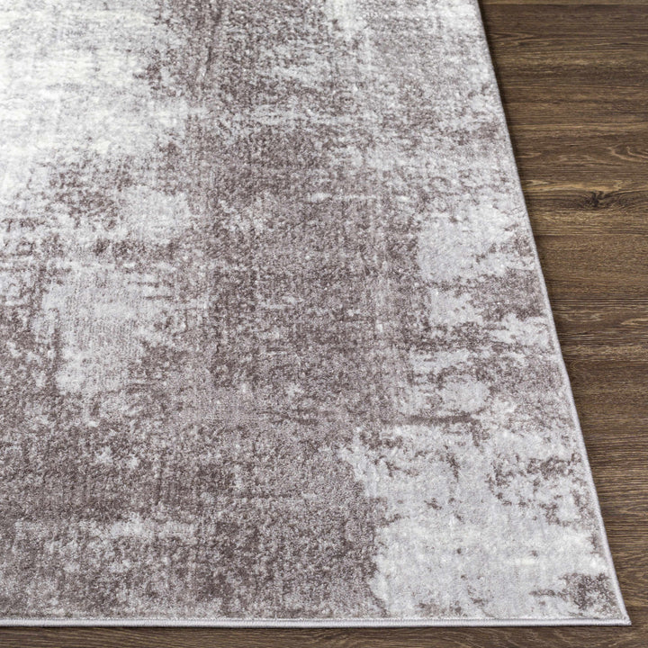 Victorias Silver Modern Abstract Design Area Rug