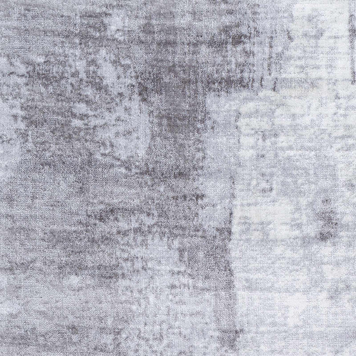 Victorias Silver Modern Abstract Design Area Rug