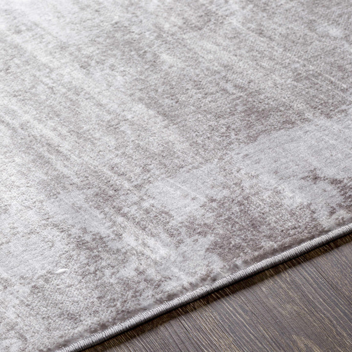 Victorias Silver Modern Abstract Design Area Rug