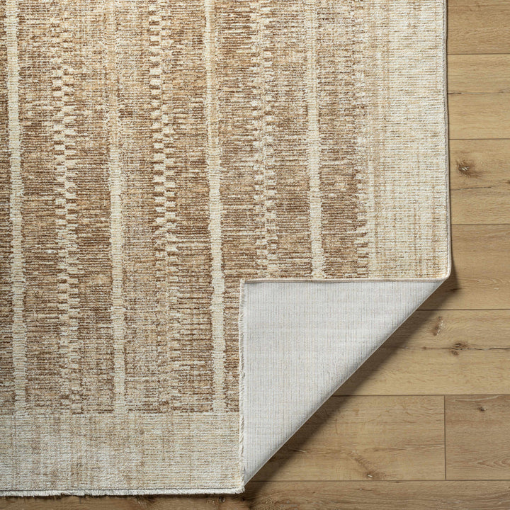 Vasha Contemporary Style Brown Area Rug