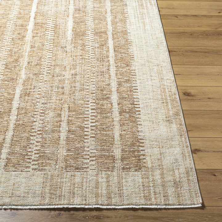 Vasha Contemporary Style Brown Area Rug