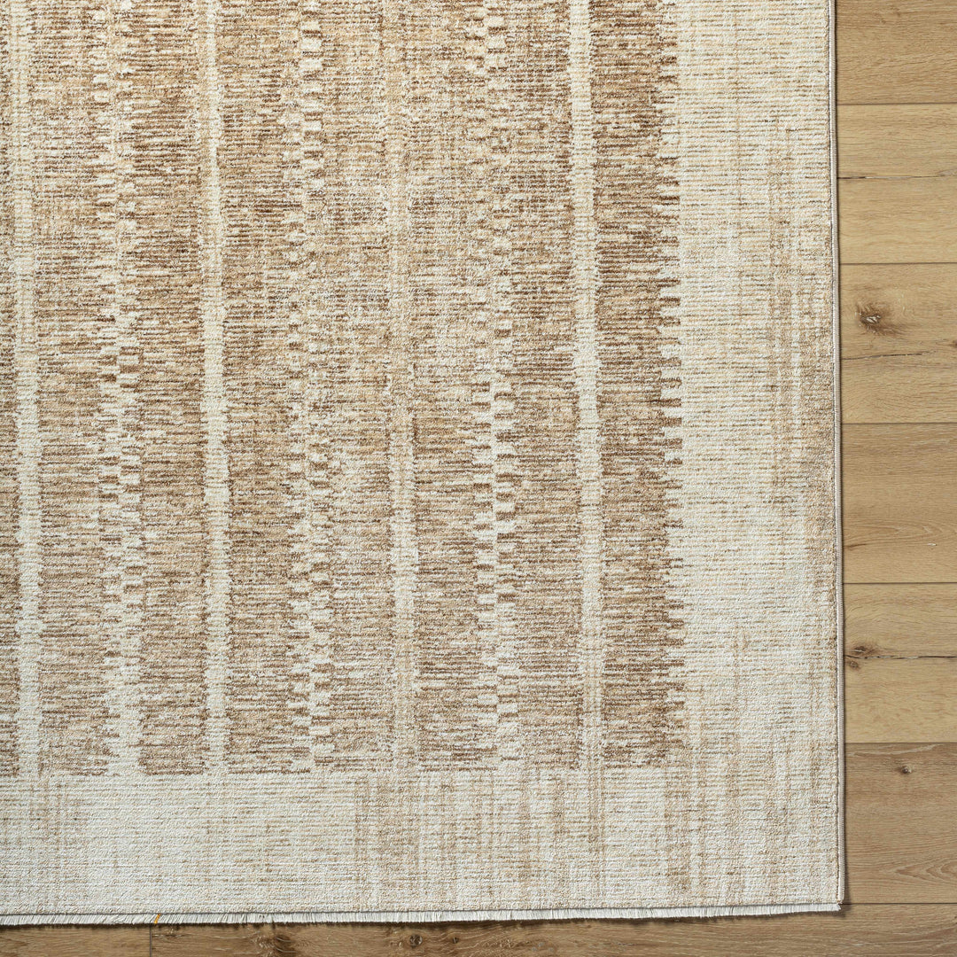 Vasha Contemporary Style Brown Area Rug