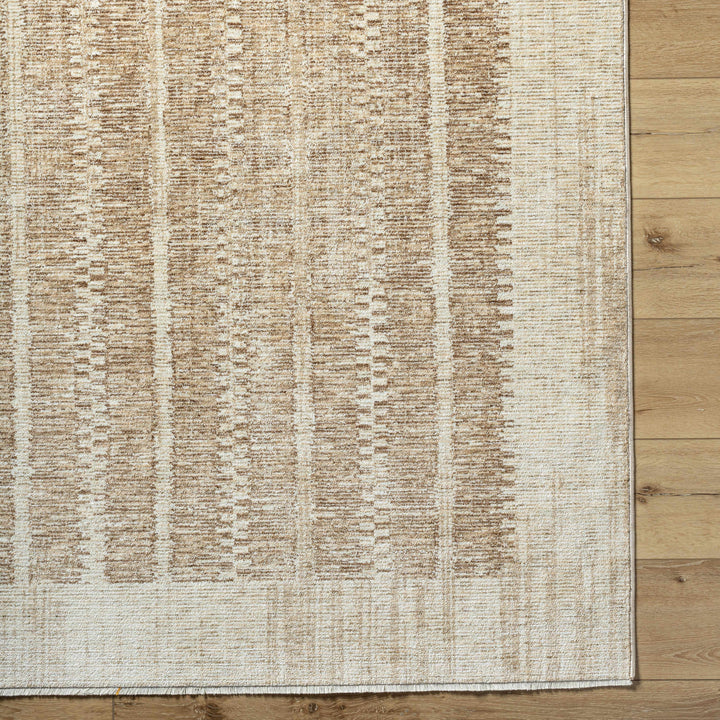 Vasha Contemporary Style Brown Area Rug