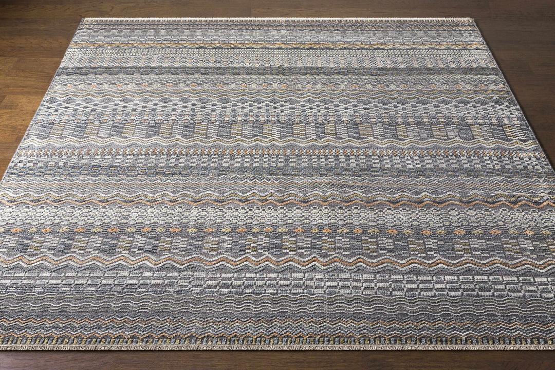 Verdigris Gray Modern Style Hand Knotted Wool Area Rug - The Rug Decor