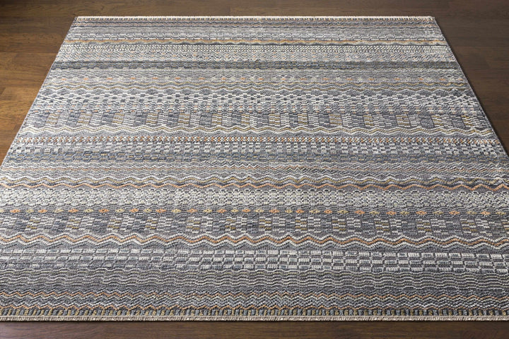 Verdigris Gray Modern Style Hand Knotted Wool Area Rug - The Rug Decor
