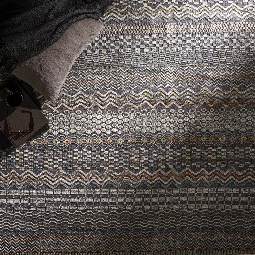 Verdigris Gray Modern Style Hand Knotted Wool Area Rug - The Rug Decor