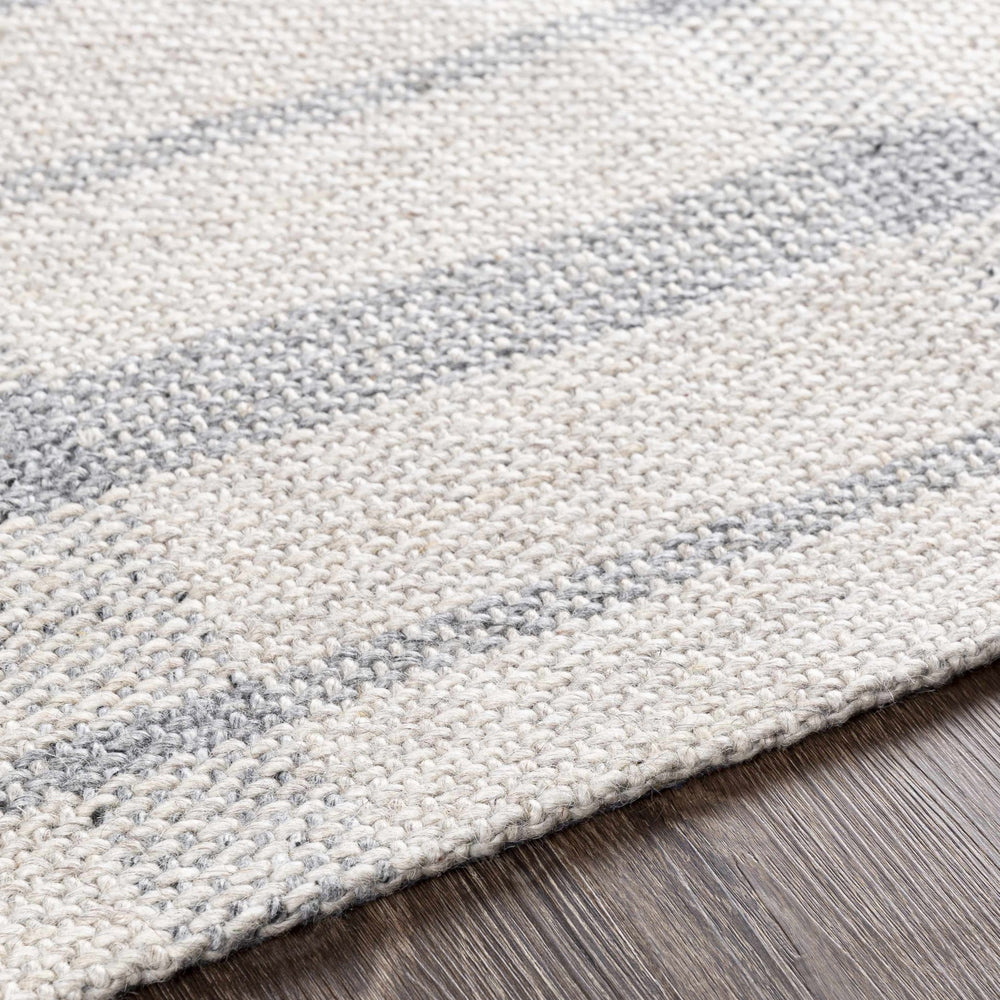 Verdon Modern Geometrical Gray And Ivory Rug - The Rug Decor