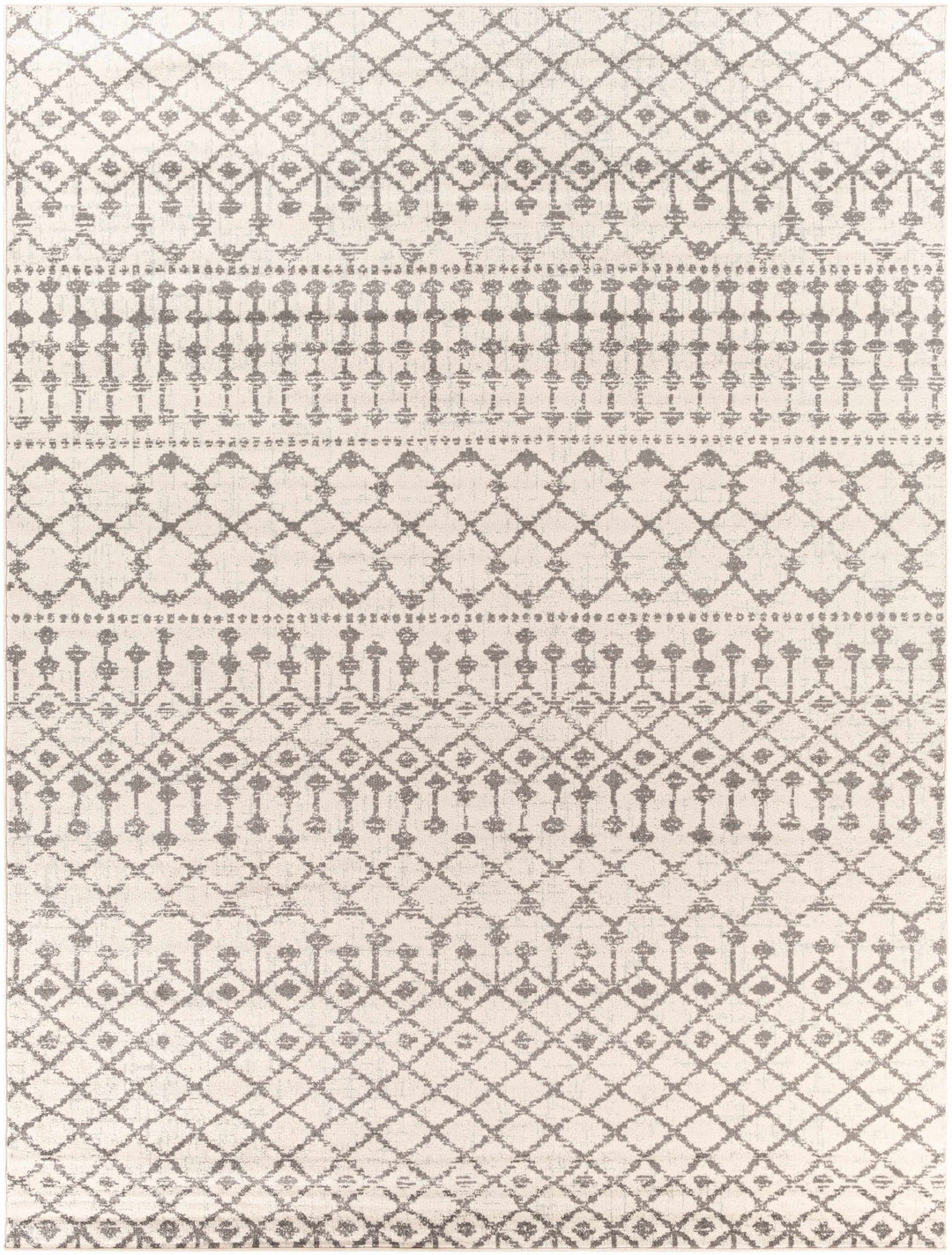 Vicksburg Modern Style Ivory And Gray Area Rug