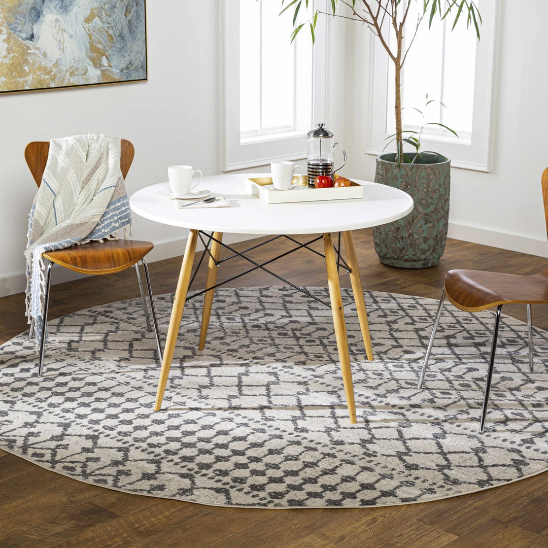 Vicksburg Modern Style Ivory And Gray Area Rug - The Rug Decor