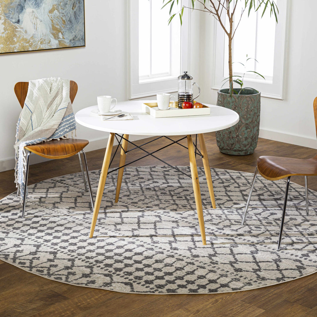 Vicksburg Modern Style Ivory And Gray Area Rug