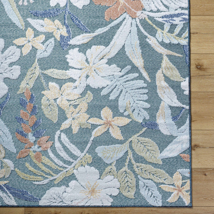 Vicky Modern Floral Design Gray And Ivory Area Rug - The Rug Decor