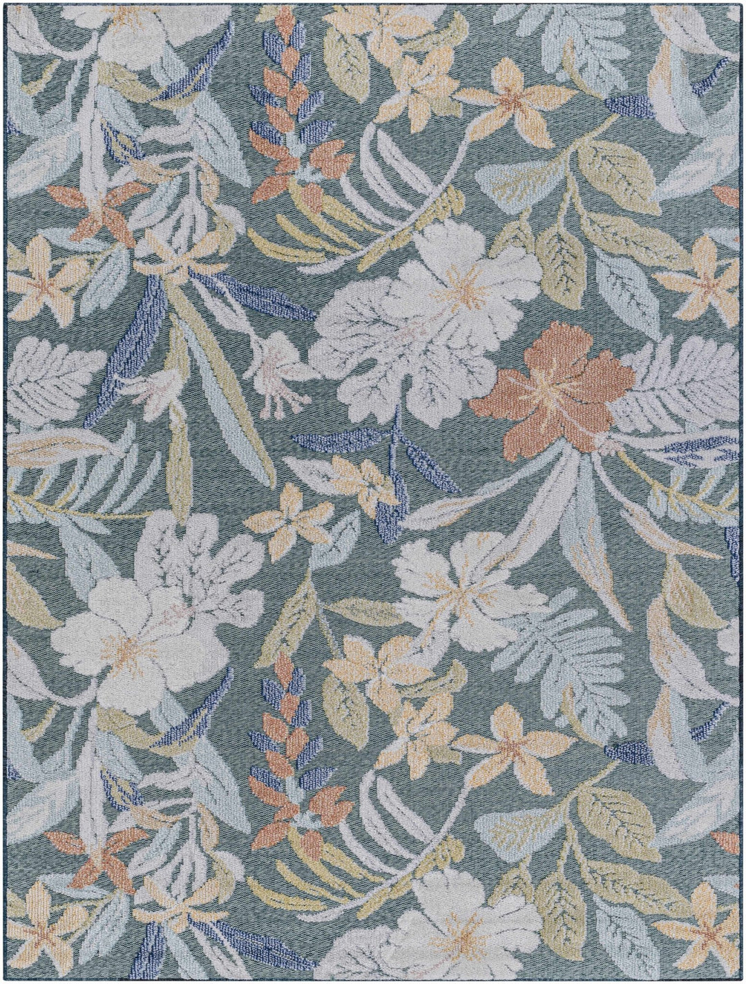 Vicky Modern Floral Design Gray And Ivory Area Rug - The Rug Decor
