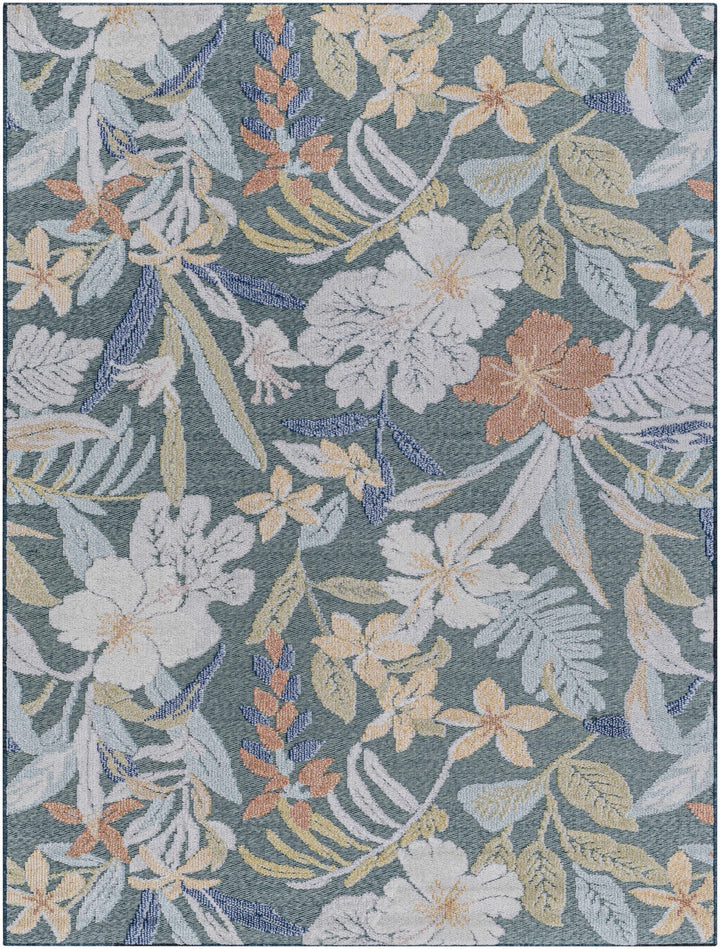 Vicky Modern Floral Design Gray And Ivory Area Rug - The Rug Decor