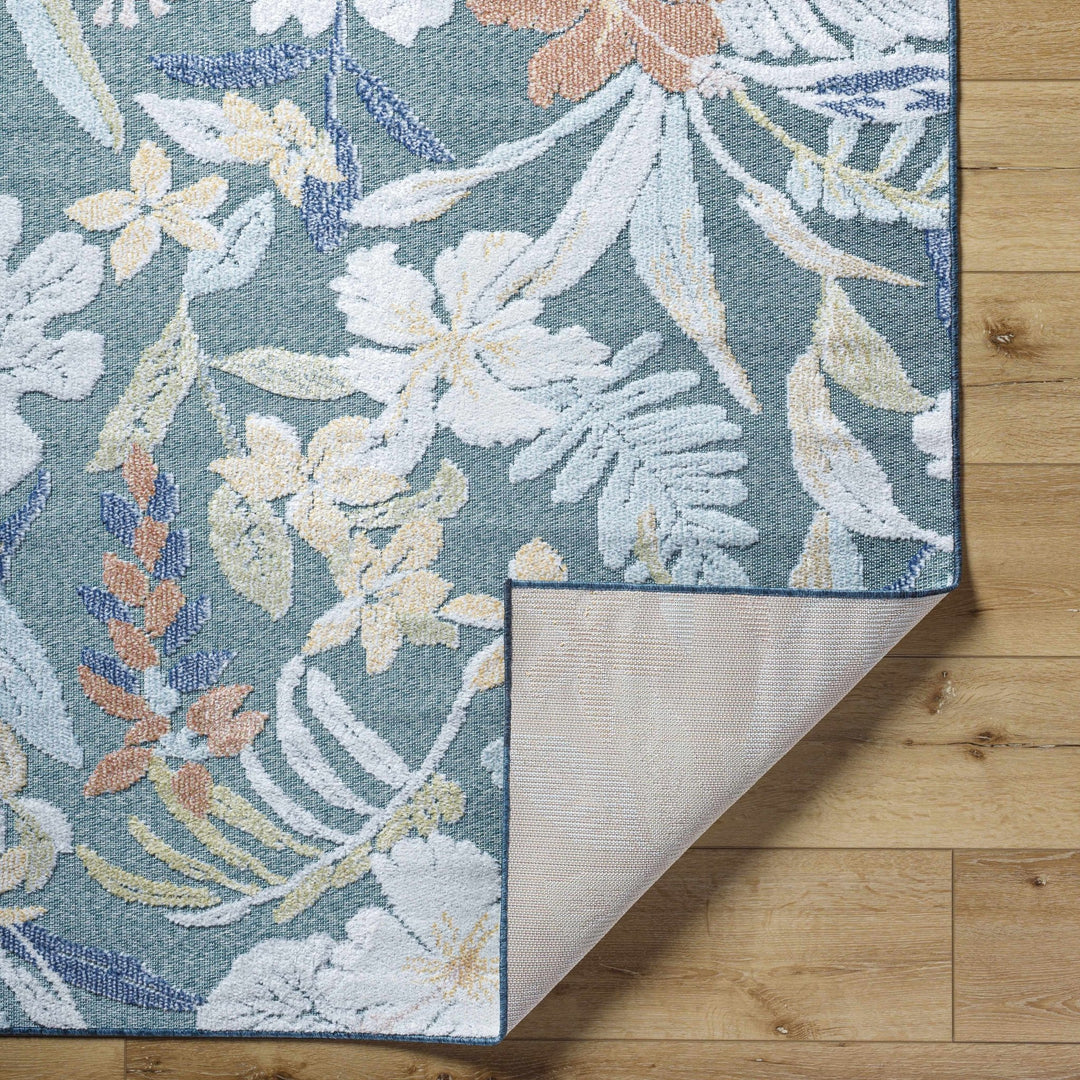 Vicky Modern Floral Design Gray And Ivory Area Rug - The Rug Decor