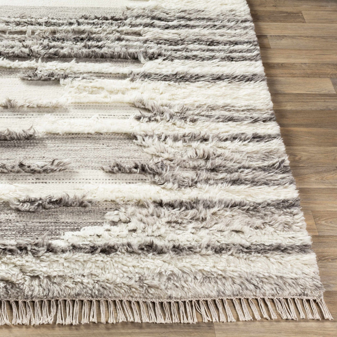 Vida Modern Style Gray And Ivory Hand Woven Area Rug - The Rug Decor