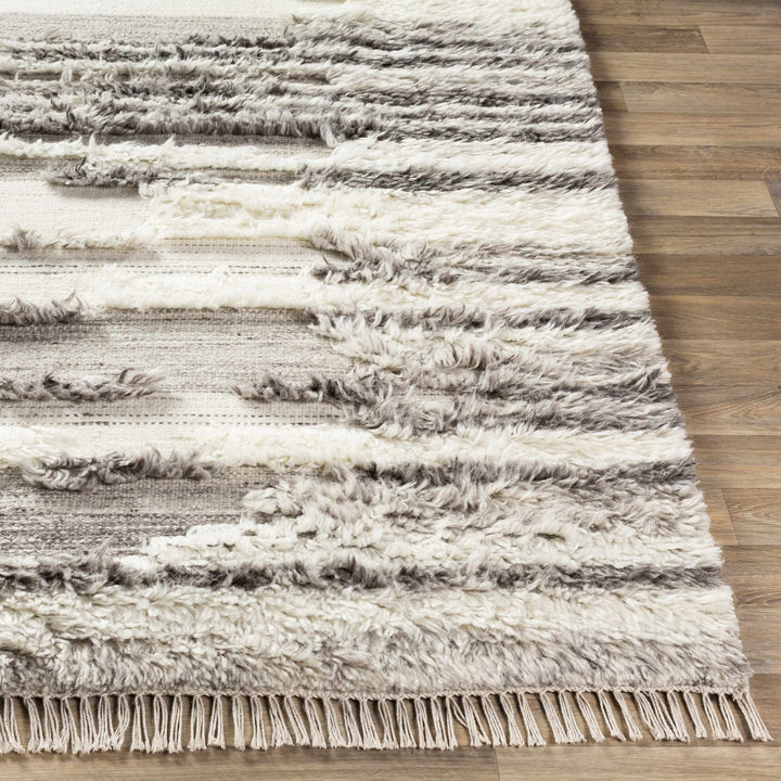 Vida Modern Style Gray And Ivory Hand Woven Area Rug - The Rug Decor