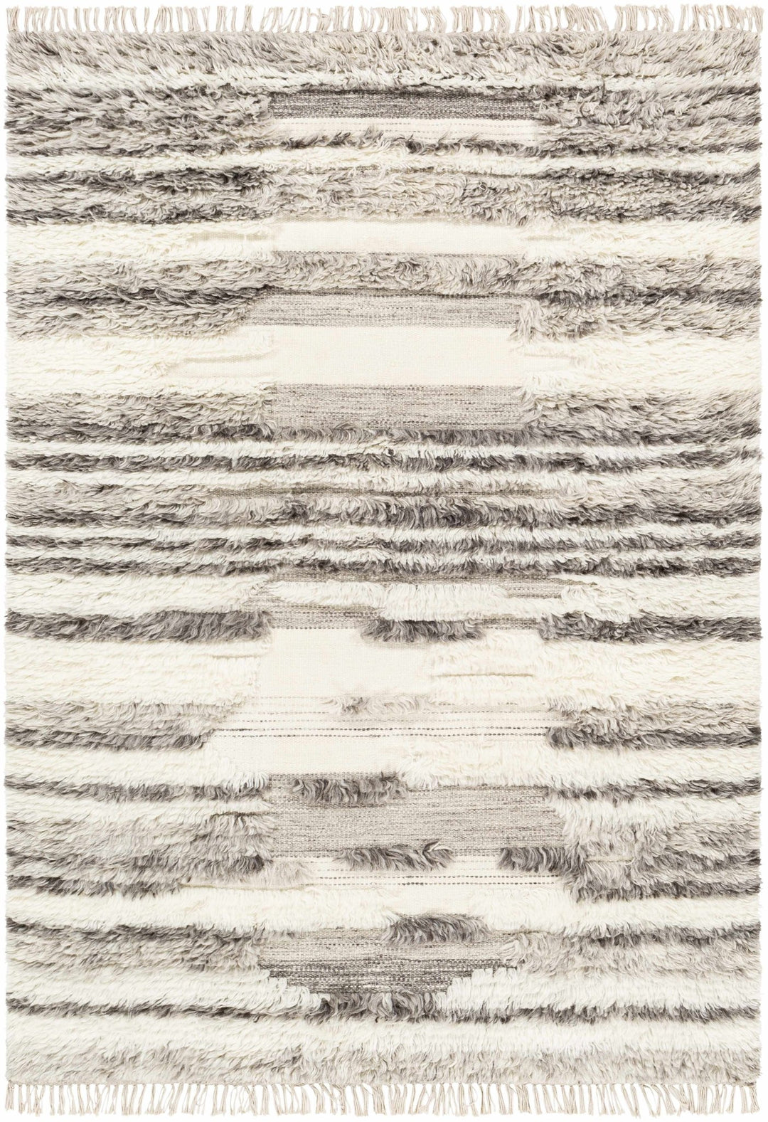 Vida Modern Style Gray And Ivory Hand Woven Area Rug - The Rug Decor