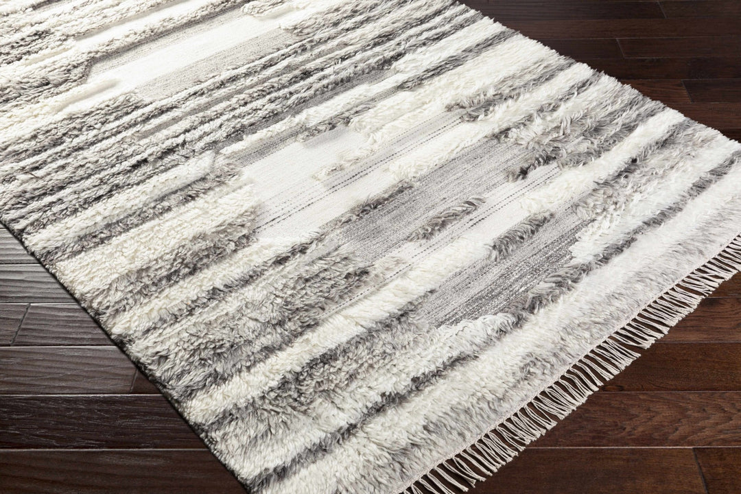 Vida Modern Style Gray And Ivory Hand Woven Area Rug - The Rug Decor