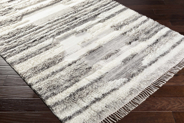 Vida Modern Style Gray And Ivory Hand Woven Area Rug - The Rug Decor