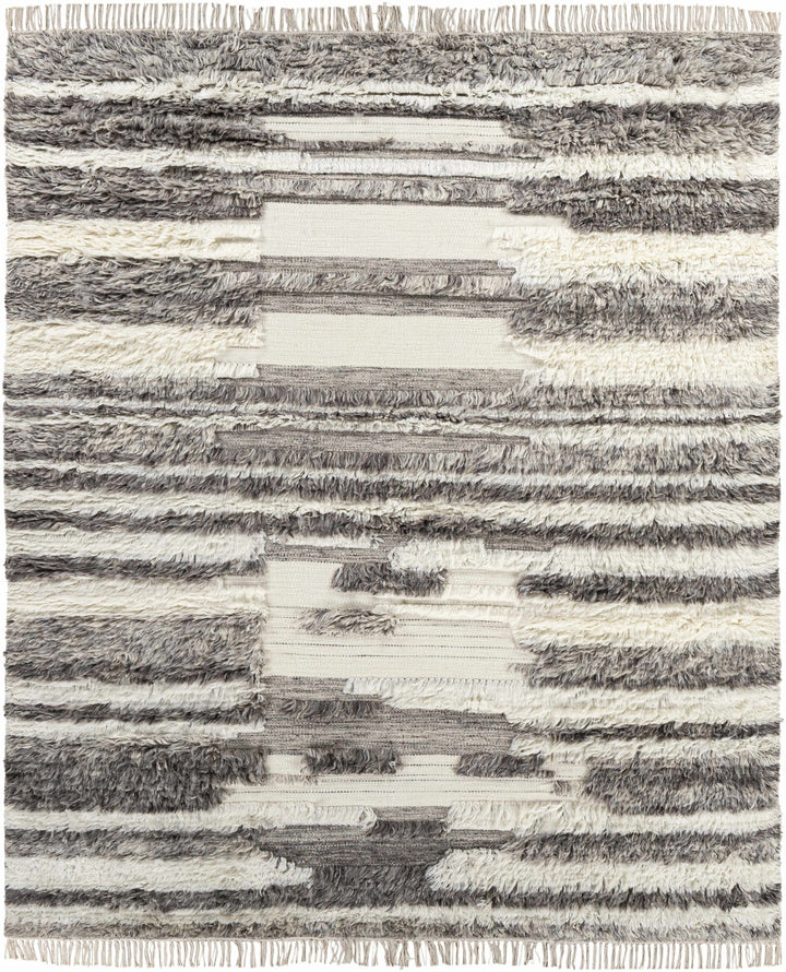 Vida Modern Style Gray And Ivory Hand Woven Area Rug - The Rug Decor