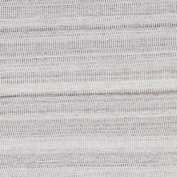 Villasis Modern Stripe Pattern Silver And Gray Hand Woven Rug - The Rug Decor